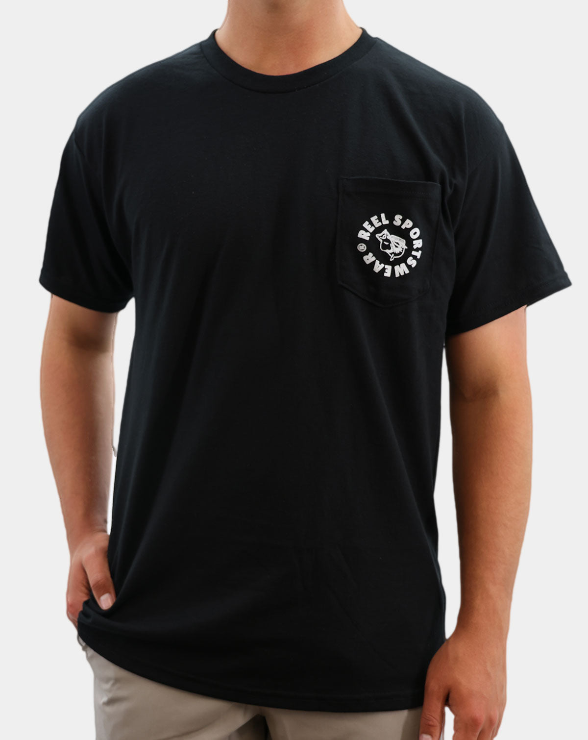 Classic Black Pocket Tee - Fishing T-Shirt