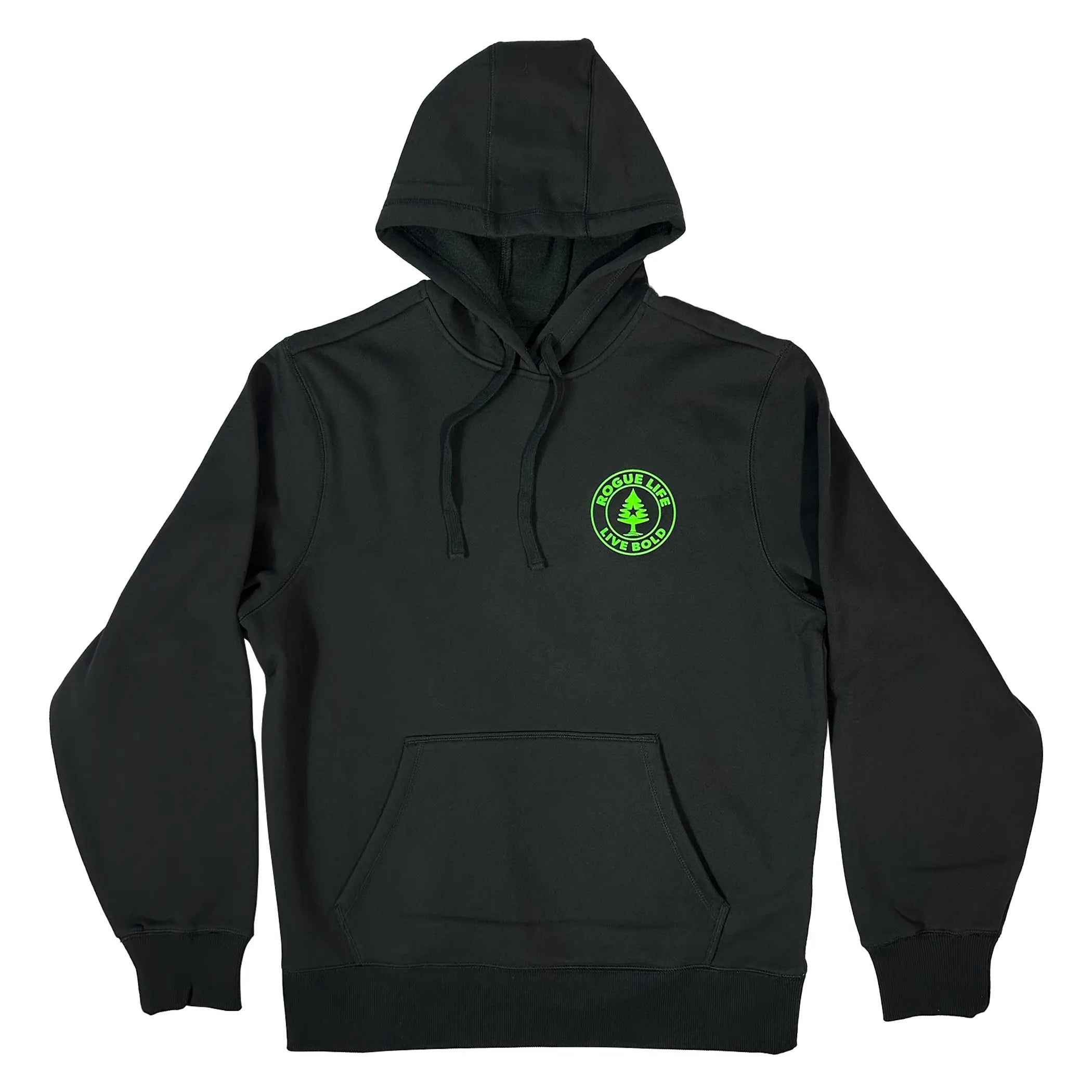 Bold Living Hoodie in Neon Green - Unisex Hooded Shirt