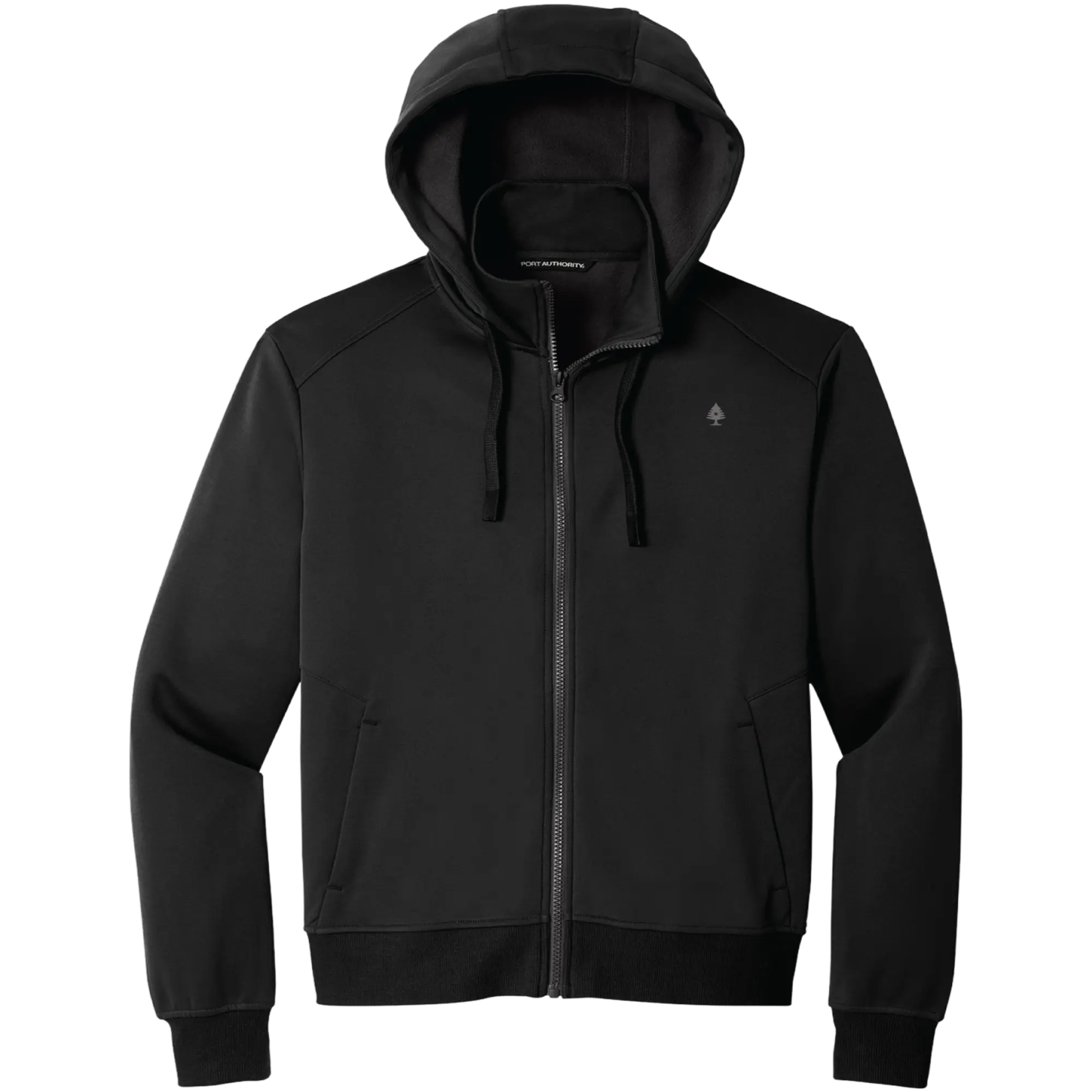 Black Full Zip Hoodie Sweatshirt for Men