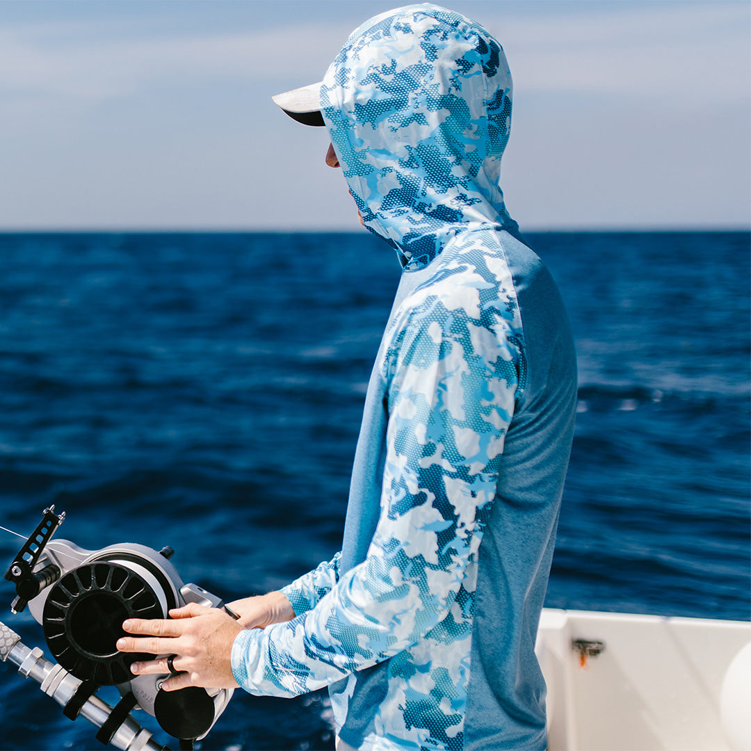 Performance Camo Hoodie for Men - Moisture-Wicking UPF Apparel